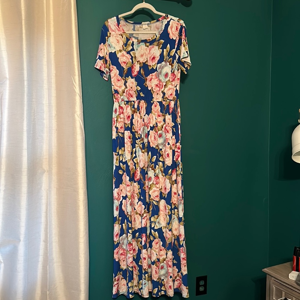 Gorgeous Floral Boutique Maxi Dress XL